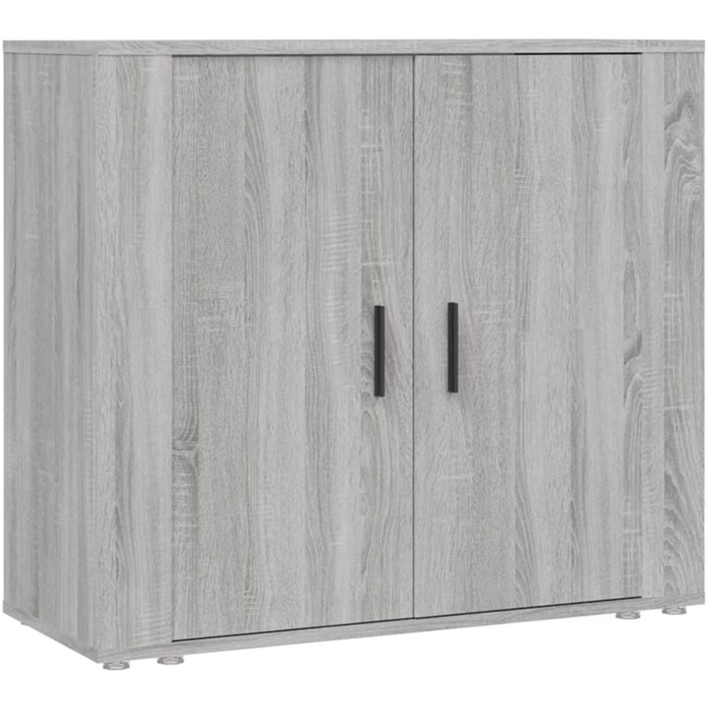 Credenza Grigio Sonoma 80x33x70 cm in Legno Multistrato Vidaxl Grigio