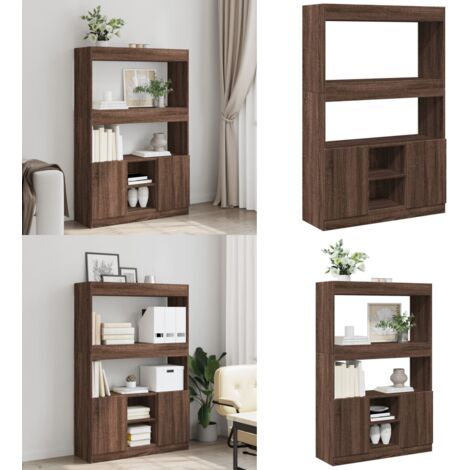 Credenza Rovere Marrone 92x33x140 cm in Legno Multistrato - Credenza marrone - Credenza multistrato
