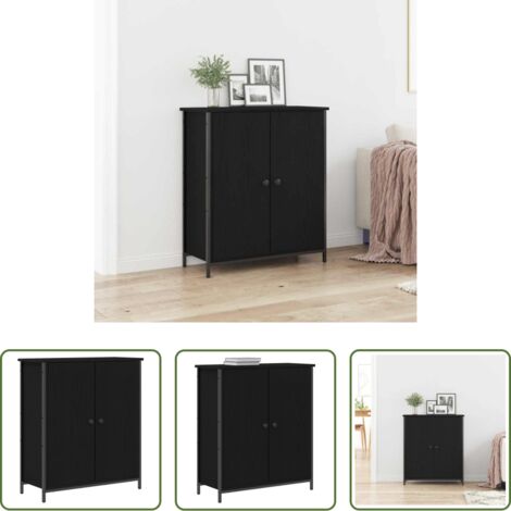 Credenza Rovere Nero -  Credenza Rovere Nero 70 x 30 x 80 cm Legno multistrato