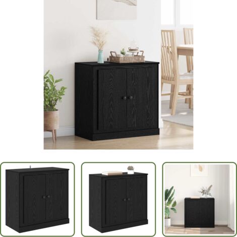 Credenza Rovere Nero -  Credenza Rovere Nero 70 x 35,5 x 67,5 cm Legno multistrato