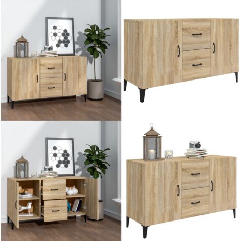Credenza Rovere Sonoma 100x36x60 cm in Legno Multistrato - Credenza in legno multistrato - Credenza in Rovere Sonoma