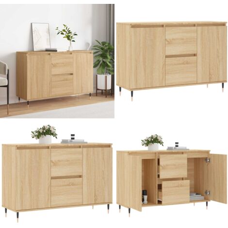 Credenza Rovere Sonoma 101,5x35x70 cm in Legno Multistrato - Credenza in legno multistrato - Credenza in legno Rovere Sonoma