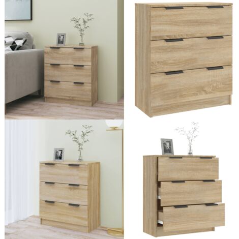 Credenza Rovere Sonoma 60x30x70 cm in Legno Multistrato - Credenza multistrato - Credenza in Rovere Sonoma