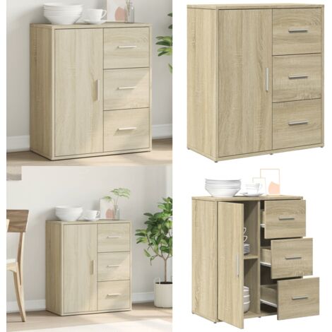 Credenza Rovere Sonoma 60x31x70 cm in Legno Multistrato - Credenza in legno multistrato - Credenza in legno Rovere Sonoma