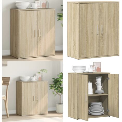 Credenza Rovere Sonoma 60x31x70 cm in Legno Multistrato - Credenza in legno multistrato - Credenza in legno Rovere Sonoma