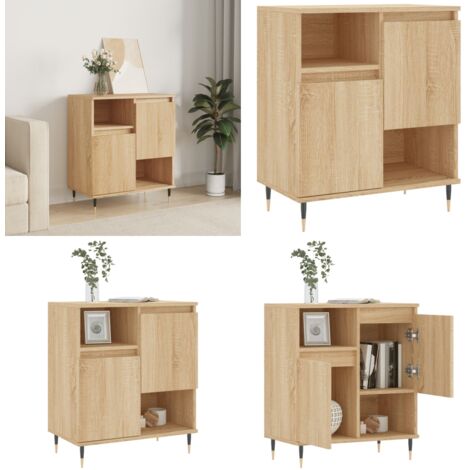 Credenza Rovere Sonoma 60x35x70 cm in Legno Multistrato - Credenza in legno multistrato - Credenza in legno Rovere Sonoma