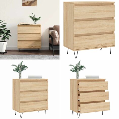 Credenza Rovere Sonoma 60x35x70 cm in Legno Multistrato - Credenza in legno multistrato - Credenza in legno Rovere Sonoma