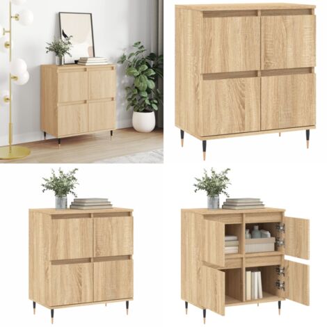Credenza Rovere Sonoma 60x35x70 cm in Legno Multistrato - Credenza in legno multistrato - Credenza in legno Rovere Sonoma