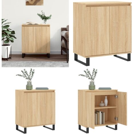 Credenza Rovere Sonoma 60x35x70 cm in Legno Multistrato - Credenza in legno multistrato - Credenza in legno Rovere Sonoma