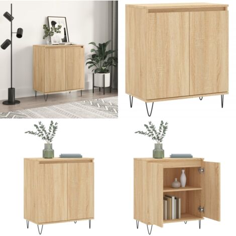 Credenza Rovere Sonoma 60x35x70 cm in Legno Multistrato - Credenza in legno multistrato - Credenza in legno Rovere Sonoma