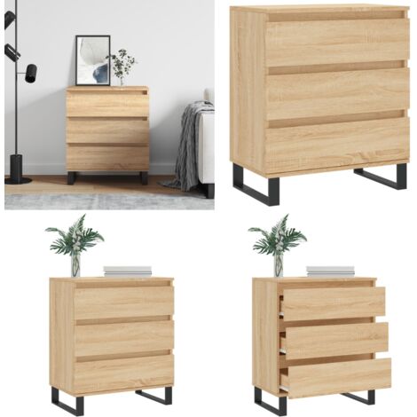 Credenza Rovere Sonoma 60x35x70 cm in Legno Multistrato - Credenza in legno multistrato - Credenza in legno Rovere Sonoma