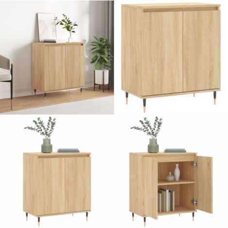 Credenza Rovere Sonoma 60x35x70 cm in Legno Multistrato - Credenza in legno multistrato - Credenza in legno Rovere Sonoma