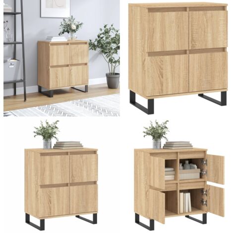Credenza Rovere Sonoma 60x35x70 cm in Legno Multistrato - Credenza in legno multistrato - Credenza in legno Rovere Sonoma