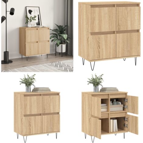 Credenza Rovere Sonoma 60x35x70 cm in Legno Multistrato - Credenza in legno multistrato - Credenza in legno Rovere Sonoma
