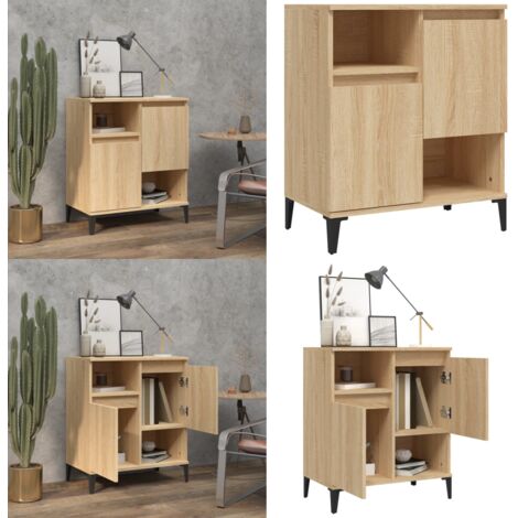 Credenza Rovere Sonoma 60x35x70 cm in Legno Multistrato - Credenza in legno multistrato - Credenza in legno Rovere Sonoma