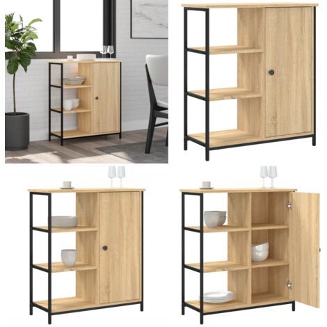 Credenza Rovere Sonoma 70x30x80 cm Legno ingegnerizzato - Credenza in legno - Credenza con piedini regolabili
