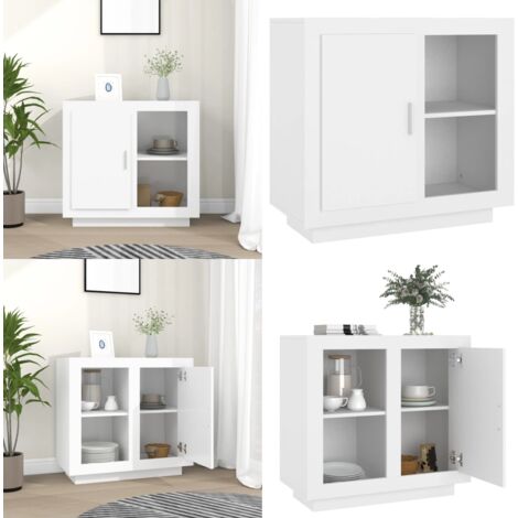 Credenza Rovere Sonoma 80x40x75 cm - Credenza con scaffali - Credenza per soggiorno