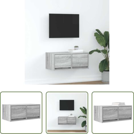 Credenza tv -  Mobile Porta TV Grigio Sonoma 60x31x25,5 cm Legno Multistrato