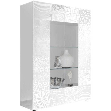 Credenza/Vetrina BREZ bianco