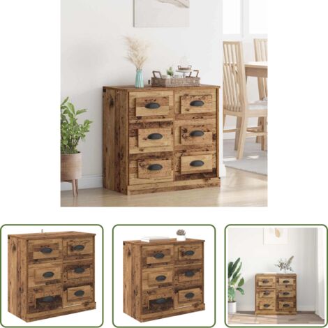 Credenza vintage - Credenza Legno vecchio 70 x 35,5 x 67,5 cm Legno multistrato