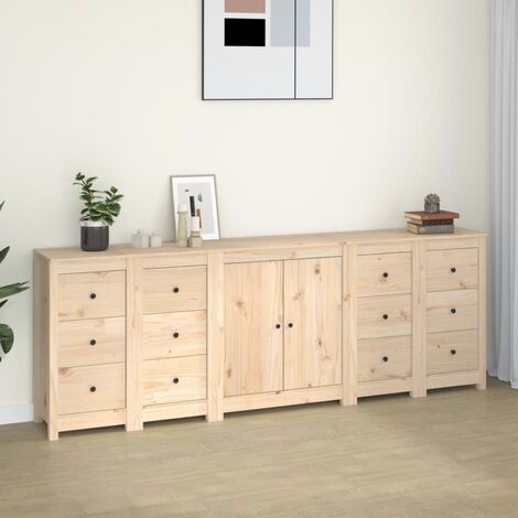 Credenza Madia Moderna Buffet da cucina Rovere Fumo 88x30x65 cm in Legno  Multistrato ITD77136