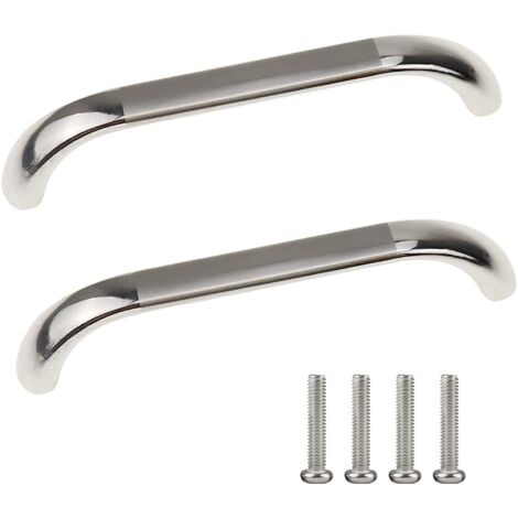 Crediri 10 tiradores de puerta de armario de 96 mm con orificio central para cocina, dormitorio y armario