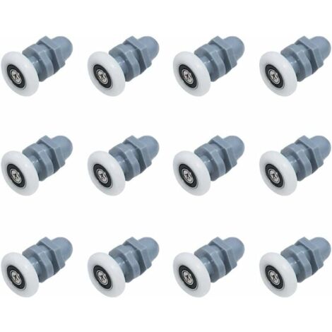 Crediri - 12 rodillos para puerta de ducha (20 mm)