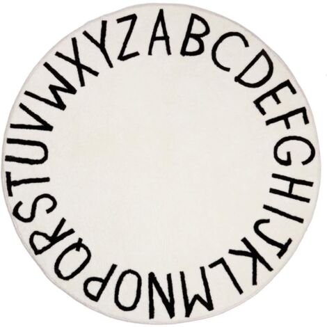 Crediri Alfombra infantil antideslizante lavable para sala de estar, 120 cm