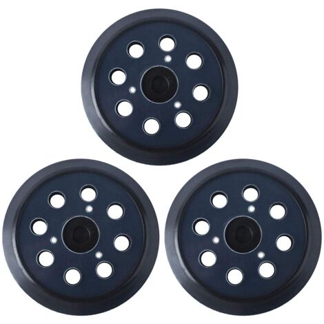 Crediri Schleifscheibe, 125 mm, kompatibel mit Makita 743081-8, Ersatz BO5010, 8 Löcher (3 Stück)