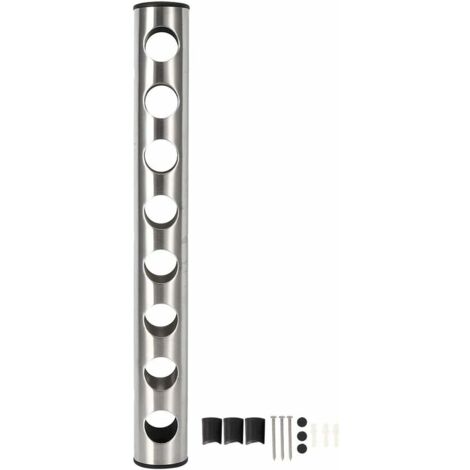 Crediri Weinflaschenregal, Weinhalter aus Edelstahl, vertikales, an der Wand montiertes Rotweinflaschenregal für Home-Bar-Zubehör (Docht)