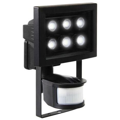 CREE LED-Flutlichtstrahler 12m/180° Bewegungsmelder, IP44