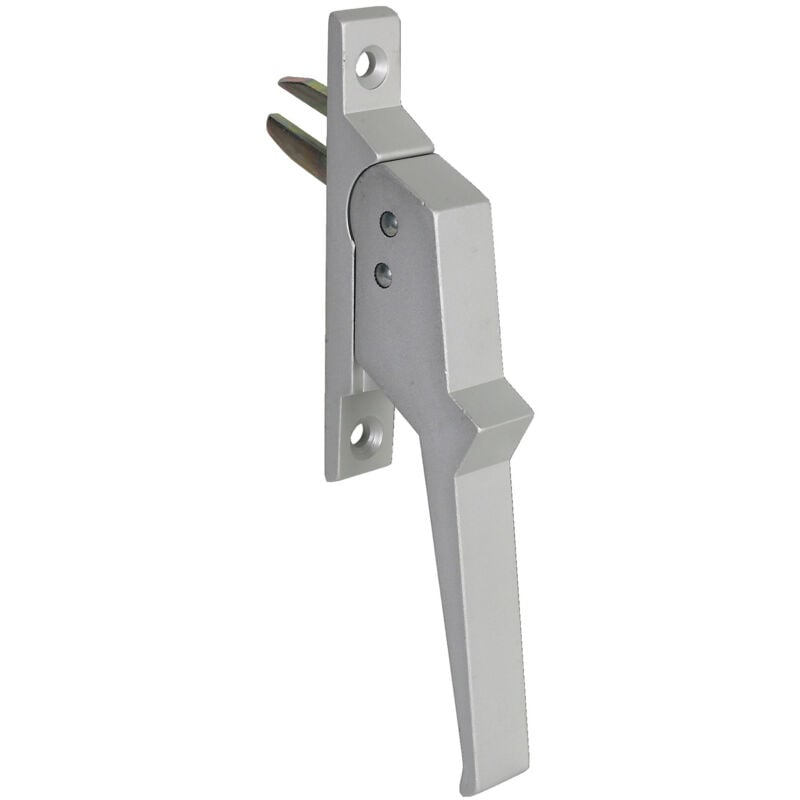 Poignée de crémone aluminium à 1 fourche fixation à vis Argenta 517101