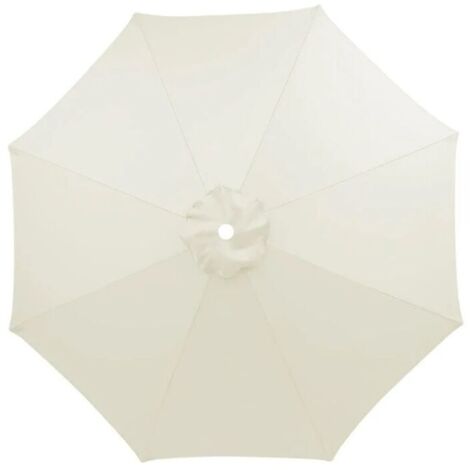 (Crema) Copertura di ricambio per ombrellone 3M, impermeabile, resistente ai raggi UV, tessuto di ricambio, lavabile, traspirante