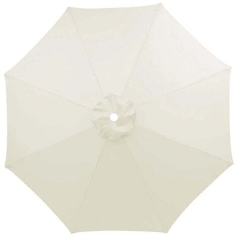 (Crema) Funda de repuesto para parasol 3m, impermeable, resistente a los rayos UV, tela de repuesto, lavable, transpirable