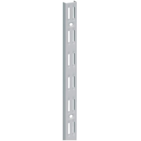 CREMAGLIERA BINARIO DOPPIO - 100 CM. - GRIGIO ALLUMINIO
