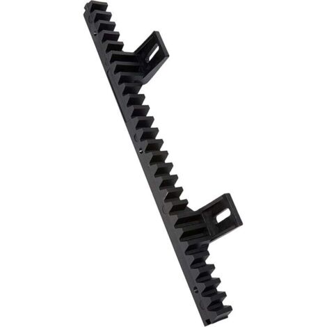 Cremagliera per cancello scorrevole - 33 cm - Corpo in nylon con inserto in acciaio - Viti in dotazione
