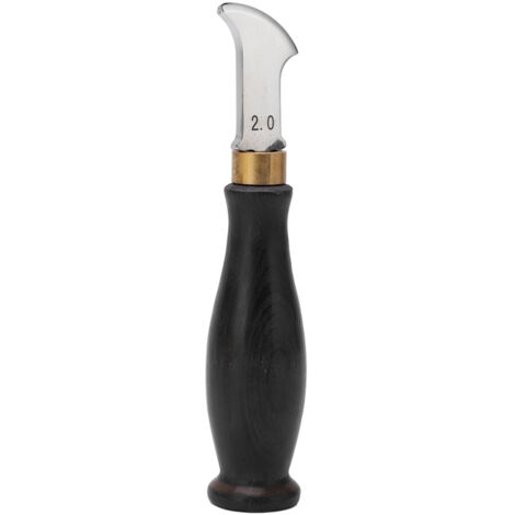 Crémaillère à Cuir 2.0mm avec Manche en Santal et Design Ergonomique en Acier Inoxydable 304 Poli Miroir