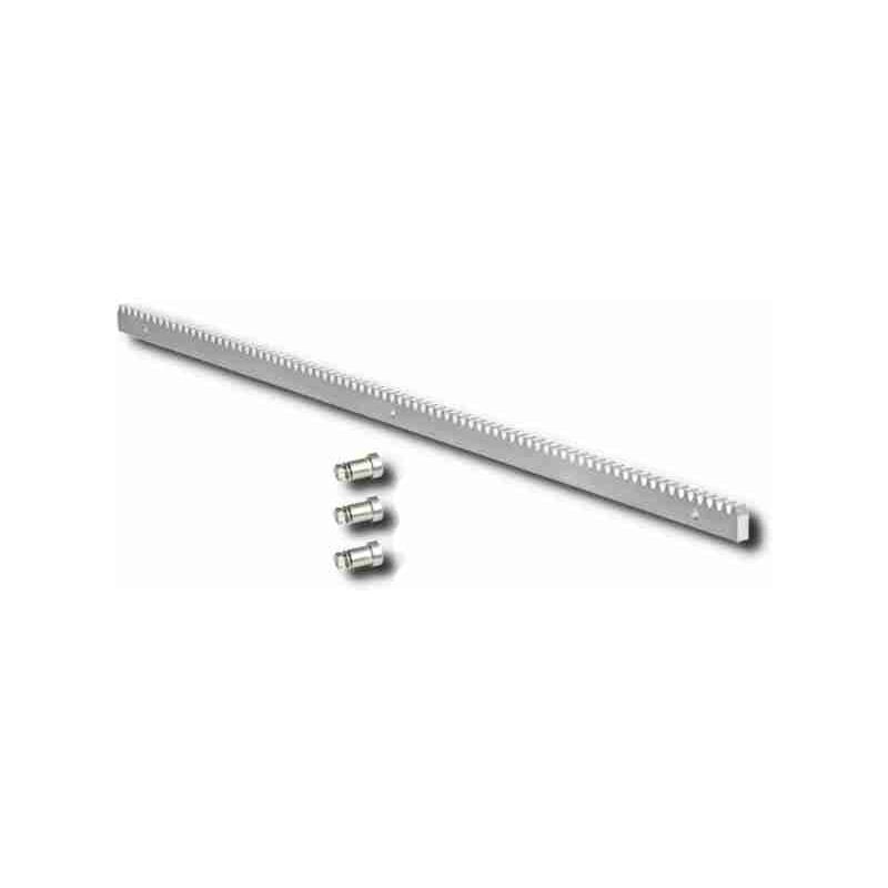 Crémaillère en acier 30X12 1 mètre Fixation mécanique pour portail Faac 490124