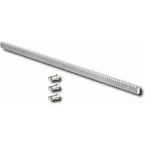 Crémaillère en acier 30X12 1 mètre Fixation mécanique pour portail FAAC 490124
