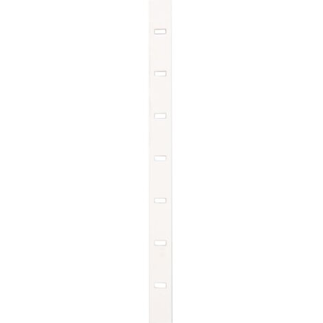 Crémaillère en aluminium à entailler - Jardinier massard - Blanc - 2,5 m