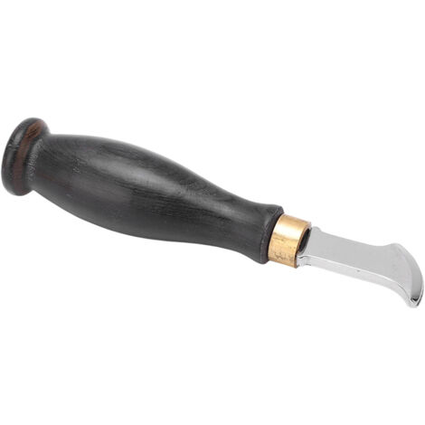 Crémaillère en cuir 2.0mm avec poignée en bois de santal et conception ergonomique en acier inoxydable 304 poli miroir