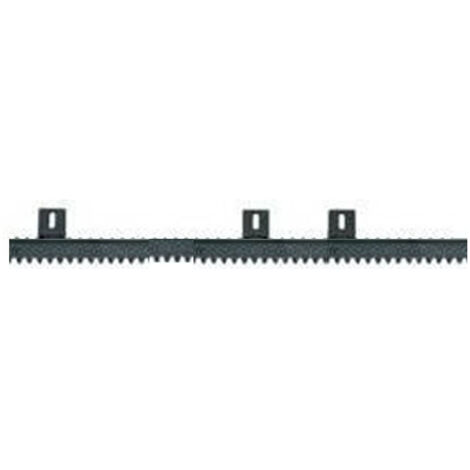 CREMAILLERE NYLON 22 x 22 NOIRE FIXATION HAUTE - 1M - 4M