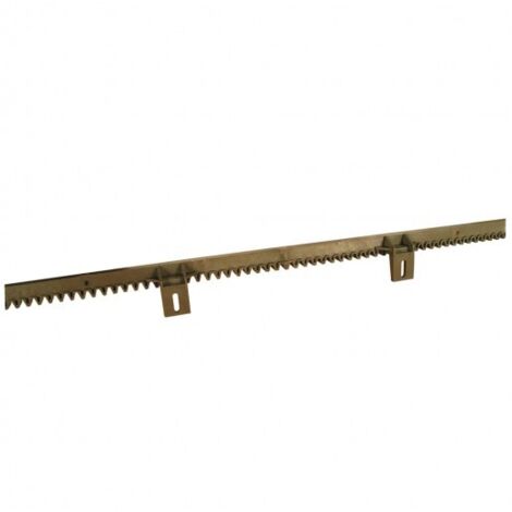 Crémaillère Nylon 4 Attaches Inferieures EA CRENYLA - 1m 30 x 12 mm, Module 4, Poids maxi du portail coulissant 400kg