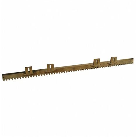 Crémaillère Nylon 6 Attaches Supérieures EA CRENYLS - Module 4, 1m, 28 x 20mm, Poids maxi du portail coulissant 500kg