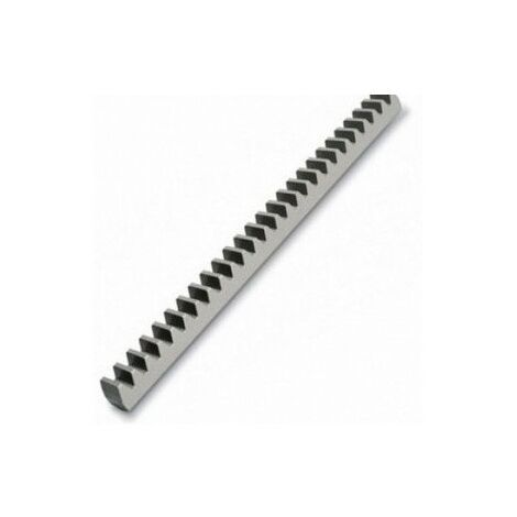 Crémaillère nylon PA6 longueur 1m avec noyau acier 6 points de fixation Module 4 pour portail 600kg max CAME 009CGZ