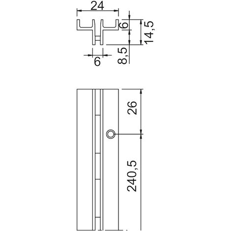 Crémaillère polyvalente m - Longueur : 1532 mm - SOFADI