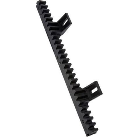 Crémaillère pour portail coulissant - 33 cm - Corps en Nylon avec insert en acier - Visserie Fournie
