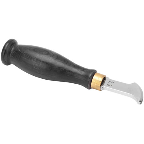 Crémaillère professionnelle en acier inoxydable 304, manche en bois de santal, design ergonomique pour coupe précise de 2,5 mm, finition miroir