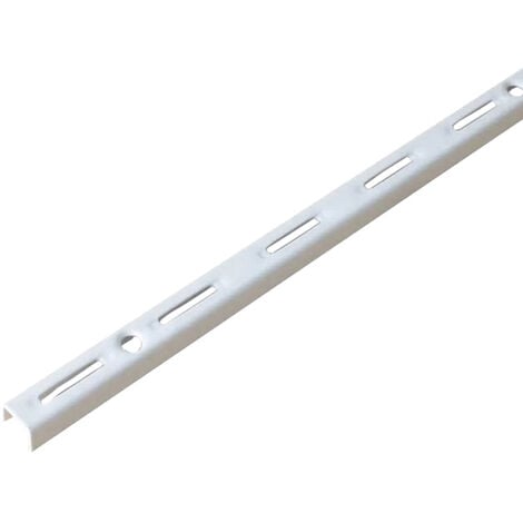 Crémaillère simple perforation - Décor : Blanc - Longueur : 1000 mm - RAL : 9003 - ELEMENT SYSTEM