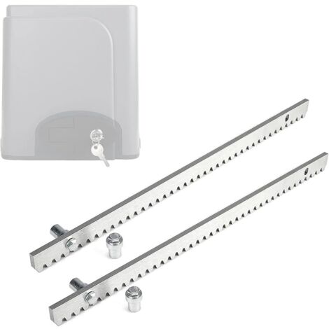 Crémaillères Tringle à Dents en Acier Galvanisé pour Portail Coulissant - Pièce de Rechange (Barre de Distribution pour Portail Coulissant)